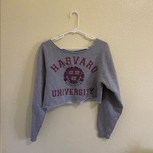 Harvard cropped sweatshirt